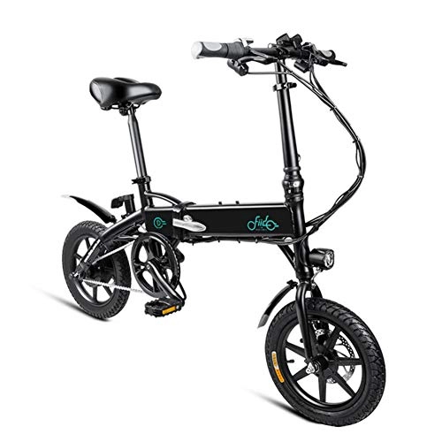 Elektrofahrräder : flouris E-Bike Klapprad Faltrad 14 Zoll Elektrofahrrad E-Faltrad für Kinder Erwachsene Klapprad mit Batterie Einstellbare Höhe Geschwindigkeit 25 km / h, 250W