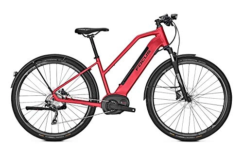 Elektrofahrräder : Focus Planet² 6.8 Bosch Touren & Sport Elektro Bike 2019 (28" Damen Trapez L / 53cm, Red Damen)