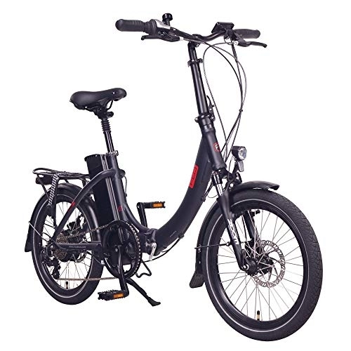 Elektrofahrräder : FOO F1 20” E-Bike, E-Faltrad, 36V 13Ah 468Wh (Schwarz)