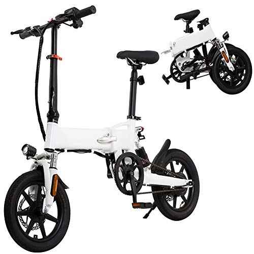 Elektrofahrräder : FXMJ E-Bike Für Erwachsene, 14 Zoll Faltbare E-Bike 36V 5.2 / 7.8Ah 250W 25KM / H Elektrofahrrad Justierbares Leichten Aluminium Rahmen E-Bike Für Commuting, 7.8AH