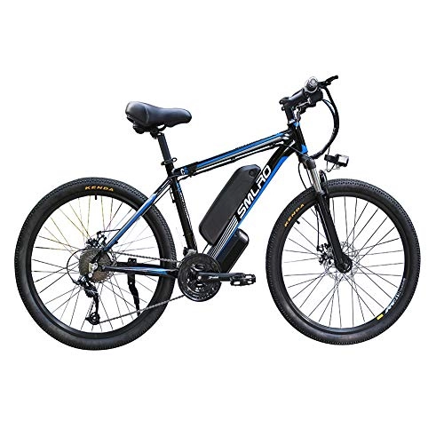 Elektrofahrräder : FZYE 26 Inchelectric Bikes Bike Fahrrad, 48V austauschbaren Lithium-Ionen-Akku LED-Anzeige Erwachsener OutdoorRadfahren Reisen Arbeit, Blau