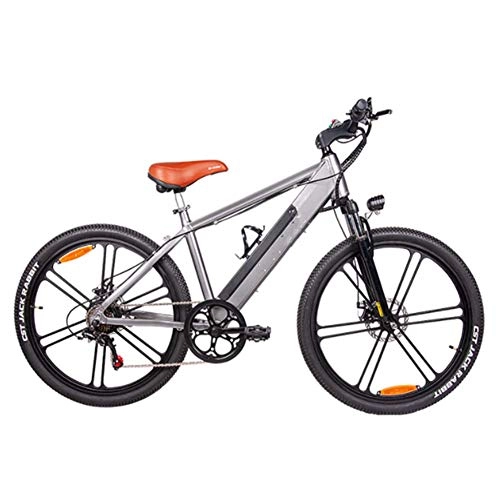 Elektrofahrräder : FZYE 26 Zoll Elektrofahrräder, 48V10A350W Mountain Bike Rahmen aus Aluminiumlegierung Sport Outdoor Freizeit Radsport, Grau