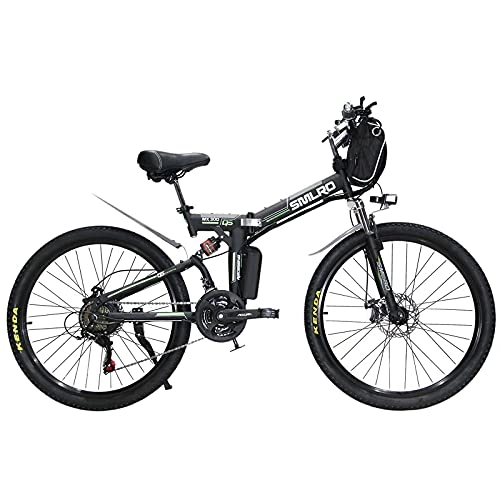 Elektrofahrräder : GEETAC E-Bikes für Erwachsene, zusammenklappbares E-Bike, Mountainbike, Dirtbike, 66 cm