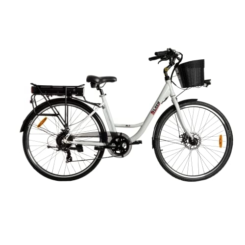 Elektrofahrräder : Generisch 2Flash City E-Bike | Model AL2 (Weiss)