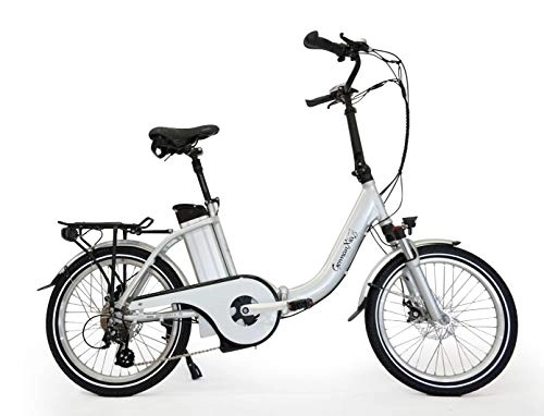 Elektrofahrräder : GermanXia E-Bike Faltrad Mobilemaster E-Klapprad Touring CH-15, 6 7G Shimano 20 Zoll ohne Gasdrehgriff, eTurbo 250 Watt HR-Antrieb, bis zu 140 km Reichweite nach StVZO