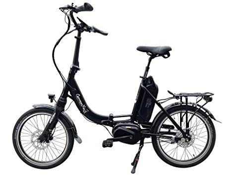Elektrofahrräder : GermanXia E-Bike Faltrad Mobilemaster Klapprad cm 8G Nabenschaltung Shimano mit Scheibenbremsen, 80 Nm Mittelmotor mit Drehmomentsensor, bis zu 145 km nach StVZO
