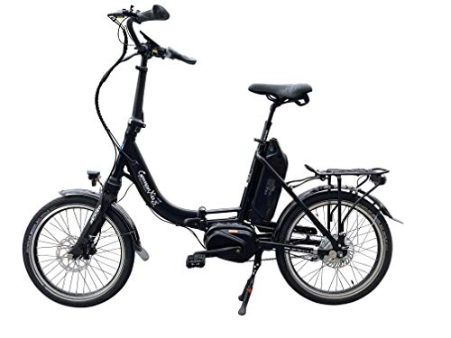 Elektrofahrräder : GermanXia® Premium E-Bike Faltrad Mobilemaster E-Klapprad cm 8G Nabenschaltung Shimano mit Rollenbremsen, max. 80 Nm Mittelmotor mit Drehmomentsensor, bis zu 145 km nach StVZO