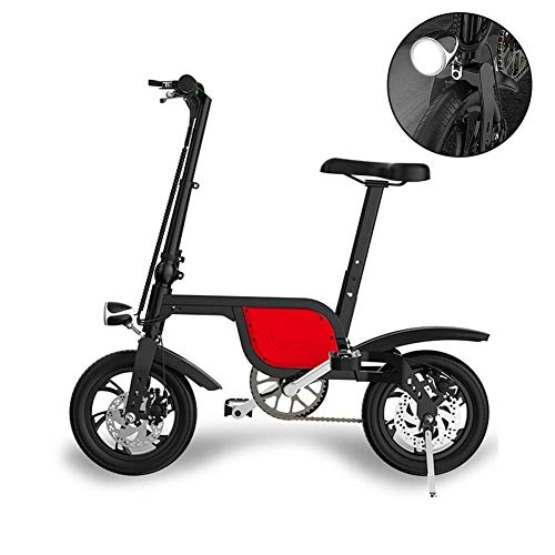 Elektrofahrräder : GJJSZ Elektrisches faltbares Fahrrad 250W 36V6ah Power Travel Elektroauto, LED-Fahrradlicht, 3 Fahrmodi