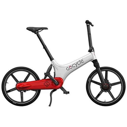 Elektrofahrräder : Gocycle GS Faltrad, Weiß / Rot, White / Red