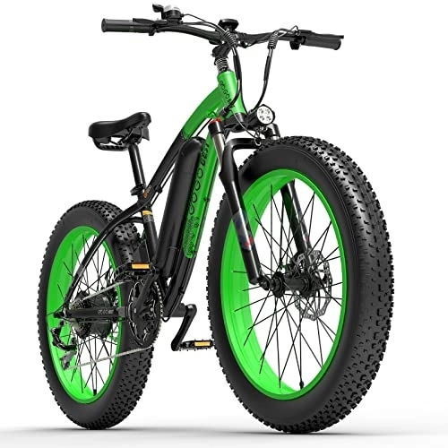 Elektrofahrräder : GOGOBEST Fat Tire Elektrofahrrad GF600, 13AH 26 Zoll Elektro-Mountainbike Dirt Ebike für Erwachsene Shimano 7-Gang 3 Fahrmodi