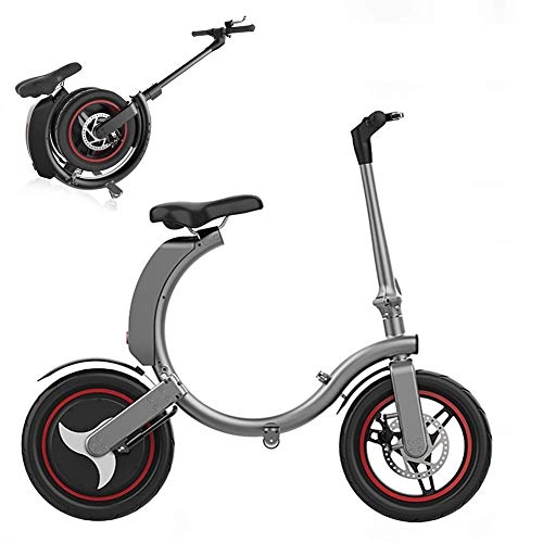 Elektrofahrräder : Gowell E-Bike Elektrofahrrad Klapprad Faltrad Fixbike 14" Elektrofahrräder Kilometerstand 450W Mit Doppelscheibenbremsen Electric Bike