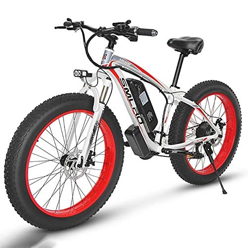 Elektrofahrräder : Gowell Mountainbikes Elektrofahrräder Zusammenklappbare 7-Gang von Ebike fälschen Vollfederung 15AH 48V 350WTempomat Mountainbike Adult Bike, Rot