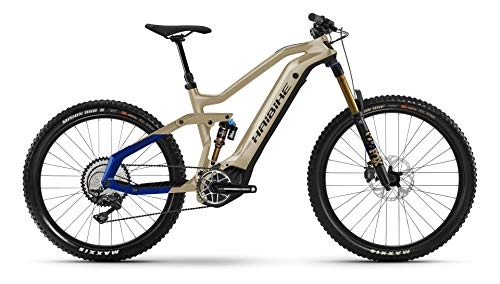 Elektrofahrräder : Haibike AllMtn 7 Yamaha Elektro Bike 2021 (S / 41cm, Coffee / Black / Blue)
