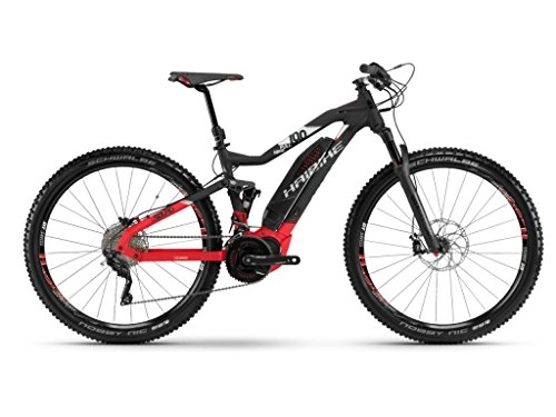 Elektrofahrräder : Haibike E-Bike SDURO FullNine 10.0 500Wh 20-G XT 18 HB YXC Black / red / Silver matt X-Large