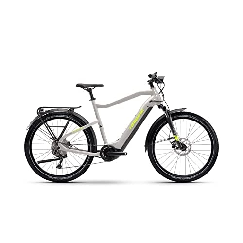 Elektrofahrräder : HAIBIKE E Bike Trekking Trekking 6 High - L, Gloss Grey