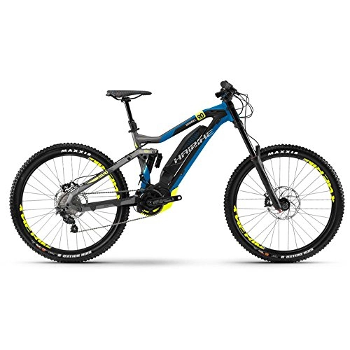 Elektrofahrräder : Haibike E-Bike XDURO Dwnhll 9.0 500Wh 10-G Zee 18 HB YXC Titanium / Yellow / Black matt Small
