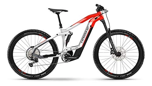 Elektrofahrräder : Haibike FullSeven 9 Bosch Elektro Bike 2021 (S / 41cm, Cool Grey / Red)