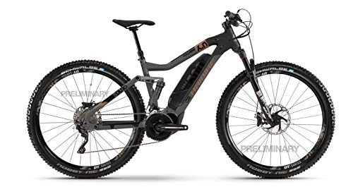 Elektrofahrräder : HAIBIKE SDURO FullNine 6.0 Yamaha Elektro Bike 2020 (L / 48cm, Titan / Schwarz / Bronze)