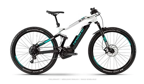 Elektrofahrräder : HAIBIKE Sduro FullNine 7.0 29'' Pedelec E-Bike MTB schwarz / grau / türkis 2019: Größe: XL