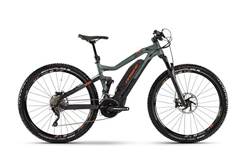 Elektrofahrräder : HAIBIKE Sduro FullNine 8.0 29'' Pedelec E-Bike MTB schwarz / grün / orange 2019: Größe: L