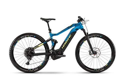 Elektrofahrräder : HAIBIKE Sduro FullNine 9.0 29'' Pedelec E-Bike MTB schwarz / blau / gelb 2019: Größe: M