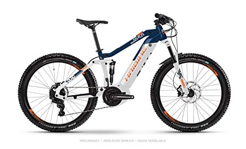 Elektrofahrräder : Haibike Sduro FullSeven LT 5.0 27.5'' Pedelec E-Bike MTB wei / blau / orange 2019: Gre: L