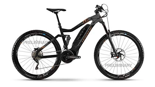 Elektrofahrräder : HAIBIKE SDURO FullSeven LT 6.0 Yamaha Elektro Bike 2020 (XL / 52cm, Schwarz / Grau / Bronze)