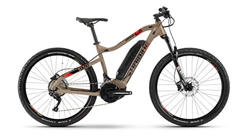 Elektrofahrräder : HAIBIKE SDURO HardSeven 4.0 Yamaha Elektro Bike 2020 (XS / 35cm, Sand / Rot / Schwarz)