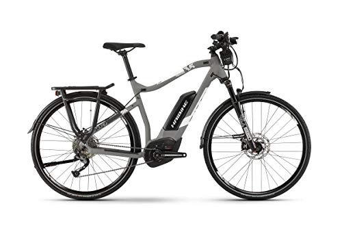 Elektrofahrräder : HAIBIKE Sduro Trekking 3.5 Pedelec E-Bike Fahrrad grau / weiß 2019: Größe: XL