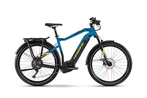 Elektrofahrräder : HAIBIKE Sduro Trekking 9.0 Pedelec E-Bike Fahrrad schwarz / blau / gelb 2019: Größe: S