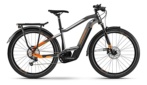 Elektrofahrräder : Haibike Trekking 10 Bosch Elektro Fahrrad 2022 (27.5" Herren Diamant M / 54cm, Titan / Lava Matt (Herren))