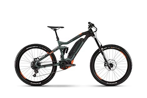 Elektrofahrräder : Haibike Xduro Dwnhll 8.0 27.5'' Pedelec E-Bike MTB grn / schwarz / orange 2019: Gre: M