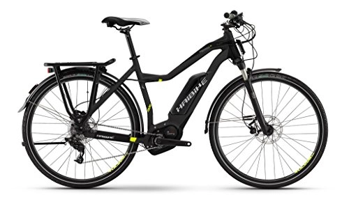 Elektrofahrräder : HAIBIKE Xduro Trekking RX Damen schwarz / lime matt Rahmengröße 52 cm 2016 E-Trekkingrad