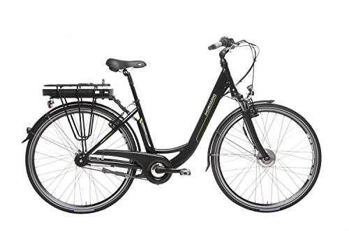 Elektrofahrräder : Hawk Unisex Erwachsene E-Bike Wave, 7-G, schwarz, 26", 11Ah, Zoll