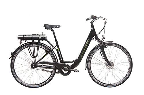 Elektrofahrräder : Hawk Unisex Erwachsene E-Bike Wave, 7-G, schwarz, 28", 11Ah, Zoll