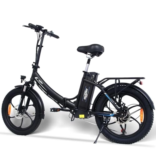 Elektrofahrräder : HFRYPShop E-Bike Elektrofahrrad, E-Bike Klapprad mit Hinterradmotor 250W, 48V, 45 Nm | Abnehmbare 15Ah Batterie | Bis zu 100KM, E-Bike Herren Damen, StVZO-KONFORM E-Bike Pedelec
