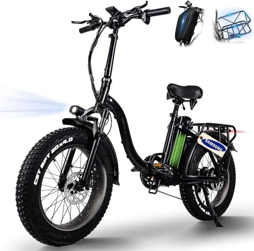 Elektrofahrräder : HFRYPShop E Bike Klapprad, 20 Zoll Elektrofahrrad City E-Bike mit 24Ah / 48V Samsung Batterie | Reichweite 140km bis 25 km / h | Hydraulische Bremse, Elektrofahrräder für Erwachsene Herren Damen