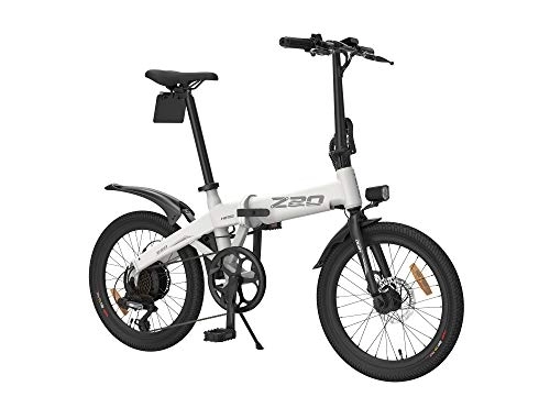 Elektrofahrräder : HIMO Z20 für Erwachsene, Mountainbike elektrische Citybikes mit und Geschwindigkeitssystem für Sport und Pendeln(weiß)