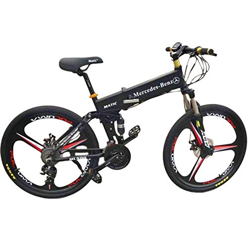 Elektrofahrräder : Hokaime Elektrisches Fahrrad, faltbares elektrisches Mountainbike, elektrisches Fahrrad mit 48V 350W Heckmotor, mechanische Scheibenbremse