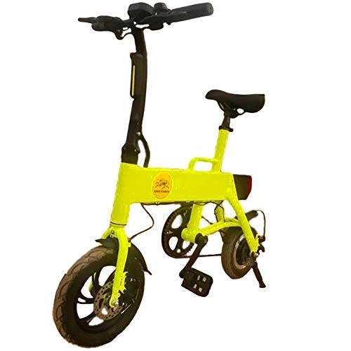 Elektrofahrräder : Hokaime Elektro-Fahrrad 10 Zoll Lithium-Batterie elektrisch, Miniatur-Lithium-Elektro-Fahrrad, Erwachsenen-Faltrad