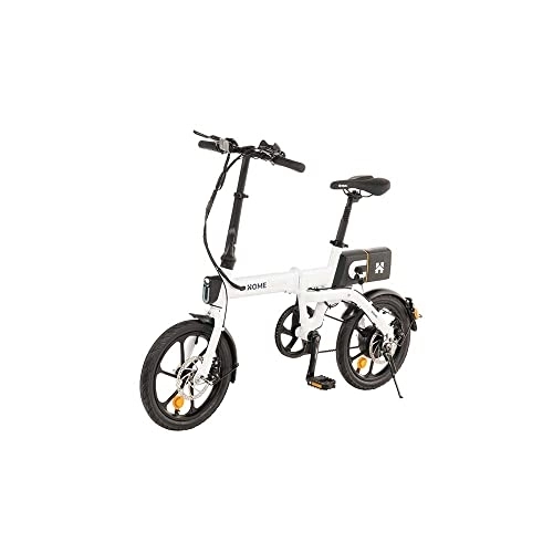 Elektrofahrräder : Home Deluxe - klappbares E-Bike Optimus - Weiß, 102 x 56 x 139 cm - max. 25 km / h, Reichweite 70-80 km, inkl. abnehmbare Batterie I Citybike Elektrofahrrad Klapprad Faltrad