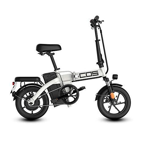 Elektrofahrräder : Household items Faltbares 14-Zoll-Elektrofahrrad, elektrisches 48-V-Lithiumbatterie-Mountainbike, tragbarer Mini-Roller