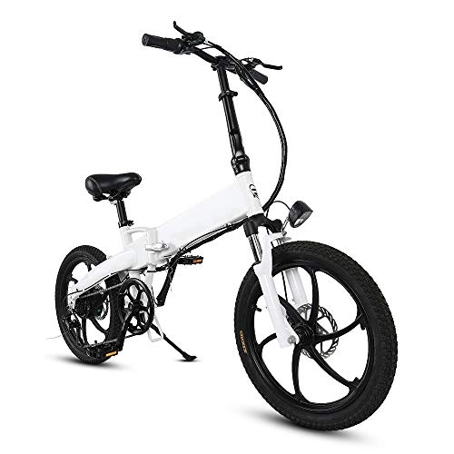 Elektrofahrräder : HUATXING 20 Zoll Folding Electric Bike Power-Assist-elektrisches Fahrrad E-Fahrrad-Roller-48V 10AH 350W Motor Conjoined Rim E-Bike Faltrad