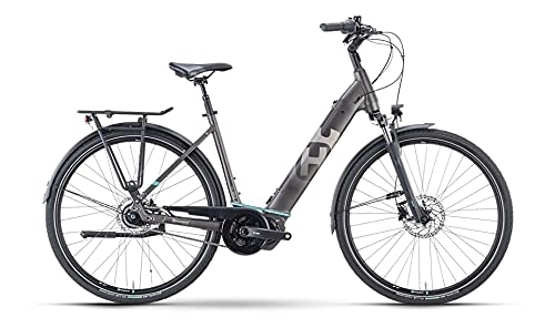 Elektrofahrräder : Husqvarna Gran City 2 FW 500Wh Shimano Steps Elektro Fahrrad 2022 (46 cm, Darkbronze / Aqua Matt)