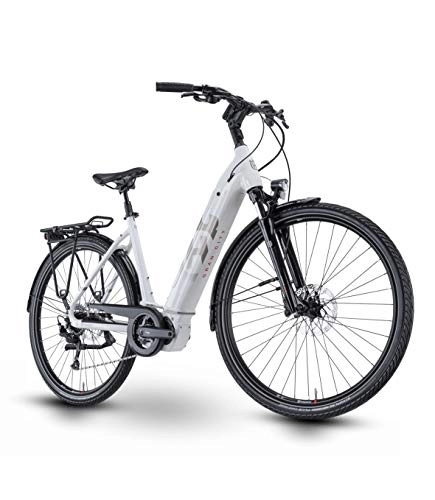 Elektrofahrräder : Husqvarna Gran City GC1 Wave Unisex Pedelec E-Bike City Fahrrad weiß 2023: Größe: 50 cm