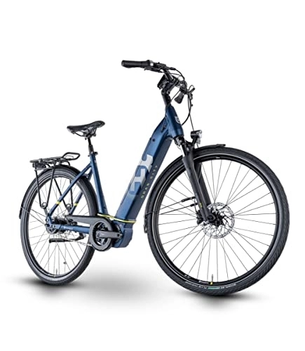 Elektrofahrräder : Husqvarna Gran City GC4 CB Wave Unisex Pedelec E-Bike City Fahrrad blau 2023: Größe: 50 cm