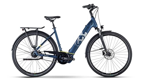 Elektrofahrräder : Husqvarna Gran City GC4 FW Wave Unisex Pedelec E-Bike City Fahrrad blau 2021: Größe: 46 cm