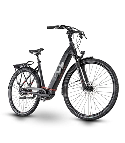 Elektrofahrräder : Husqvarna Gran City GC6 Wave Unisex Pedelec E-Bike City Fahrrad schwarz 2023: Größe: 46 cm