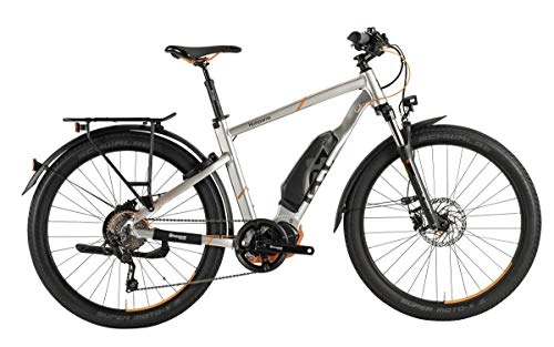 Elektrofahrräder : Husqvarna Gran Tourer GT LTD Pedelec E-Bike Trekking Fahrrad grau / orange 2019: Gre: 52cm
