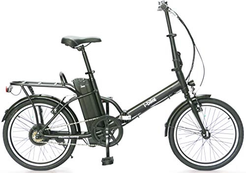 Elektrofahrräder : i-bike electric moving FOLD Green ITA99 Elektrofahrrad klappbar, Schwarz, Einheitsgröße